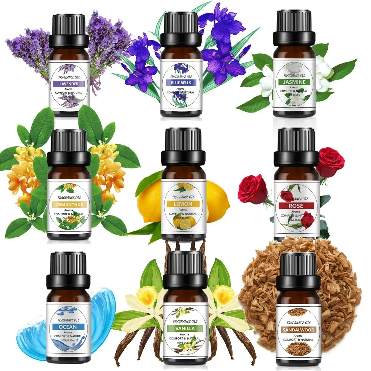 10Ml Essential Oil Fruit Flavor Natural Plant Making Diffuser